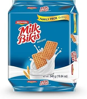 Britannia Milk Bikis 90g x6