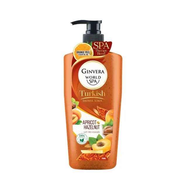 Ginvera Shower Scrub Apricot & Hazelnut 750ml