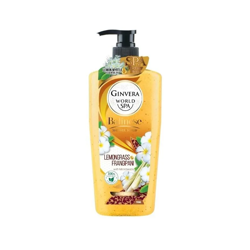 Ginvera Shower Scrub Lemongrass & Frangipani 750ml