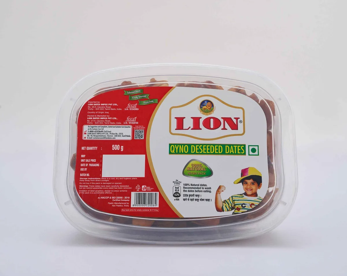 Lion Qyno Deseeded Dates 500g