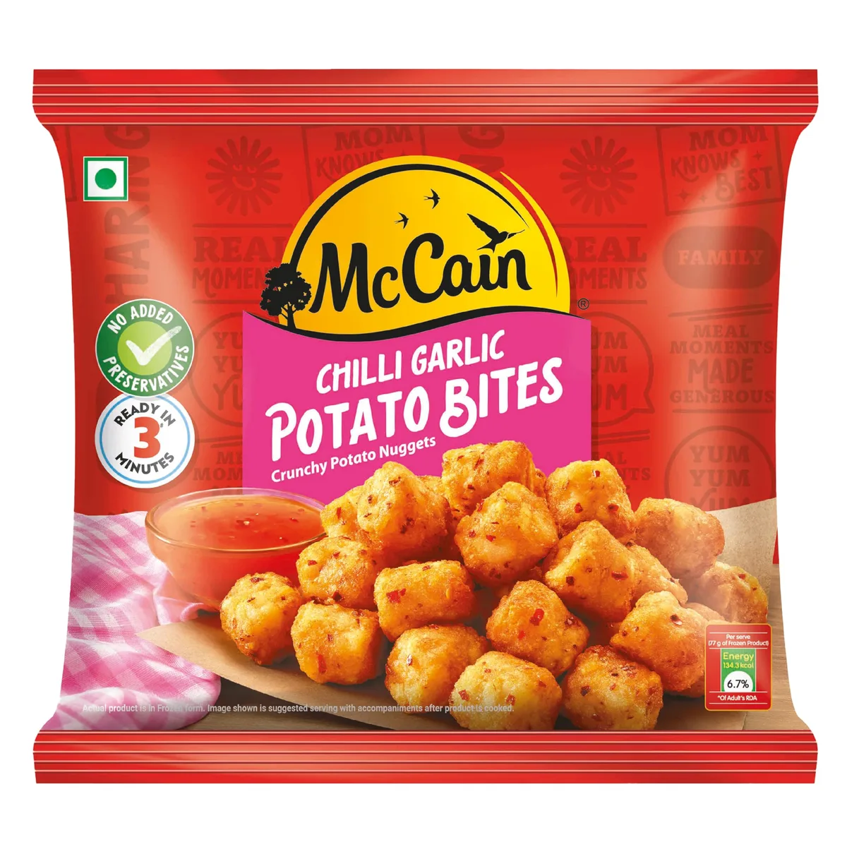 Mccain Chilli Garlic Potato Pites 420g