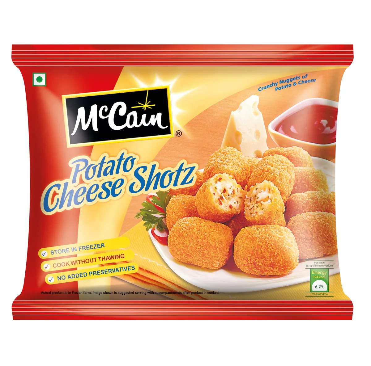 Mccain Potato Cheese Shotz 250g