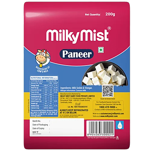 Milky mist Fresh Paneer 200g