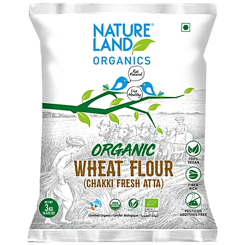 Natural land Organic Atta 5kg