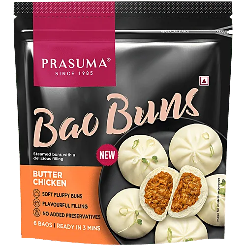 Prasuma Bao Buns Butter Chicken 300g