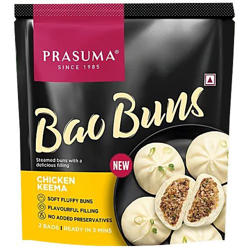 Prasuma Momos Bao Buns Chicken Keema 300g