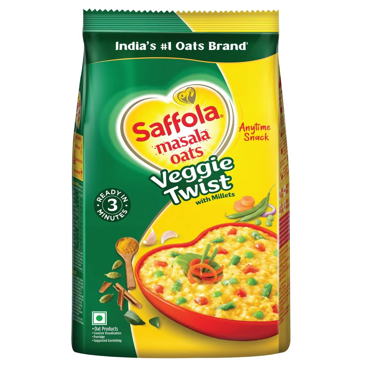 Saffola Veg Twist Oats 500g