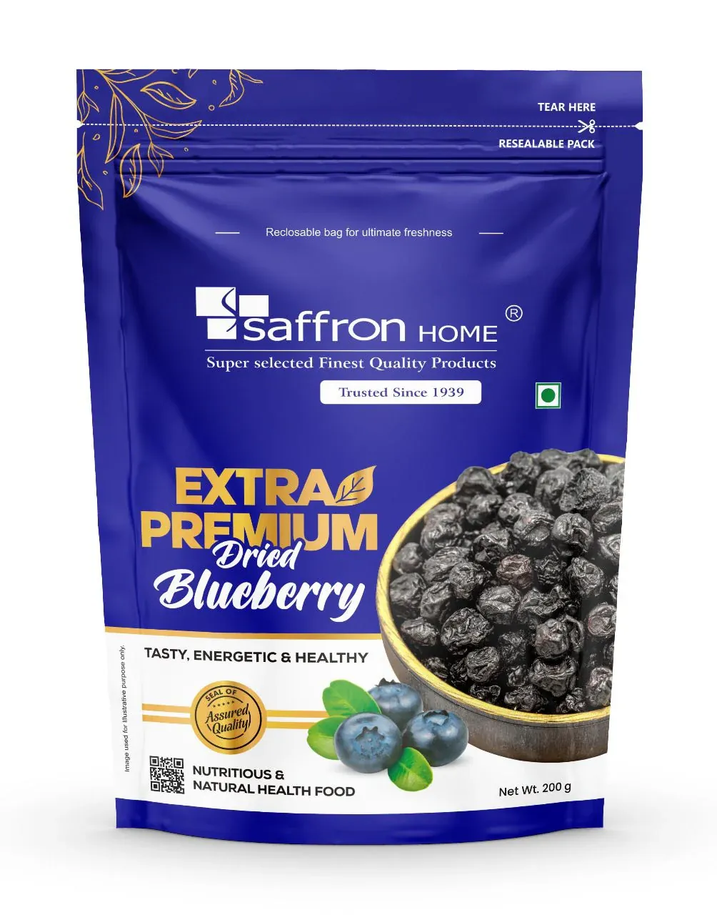 Saffron Blueberry 200g