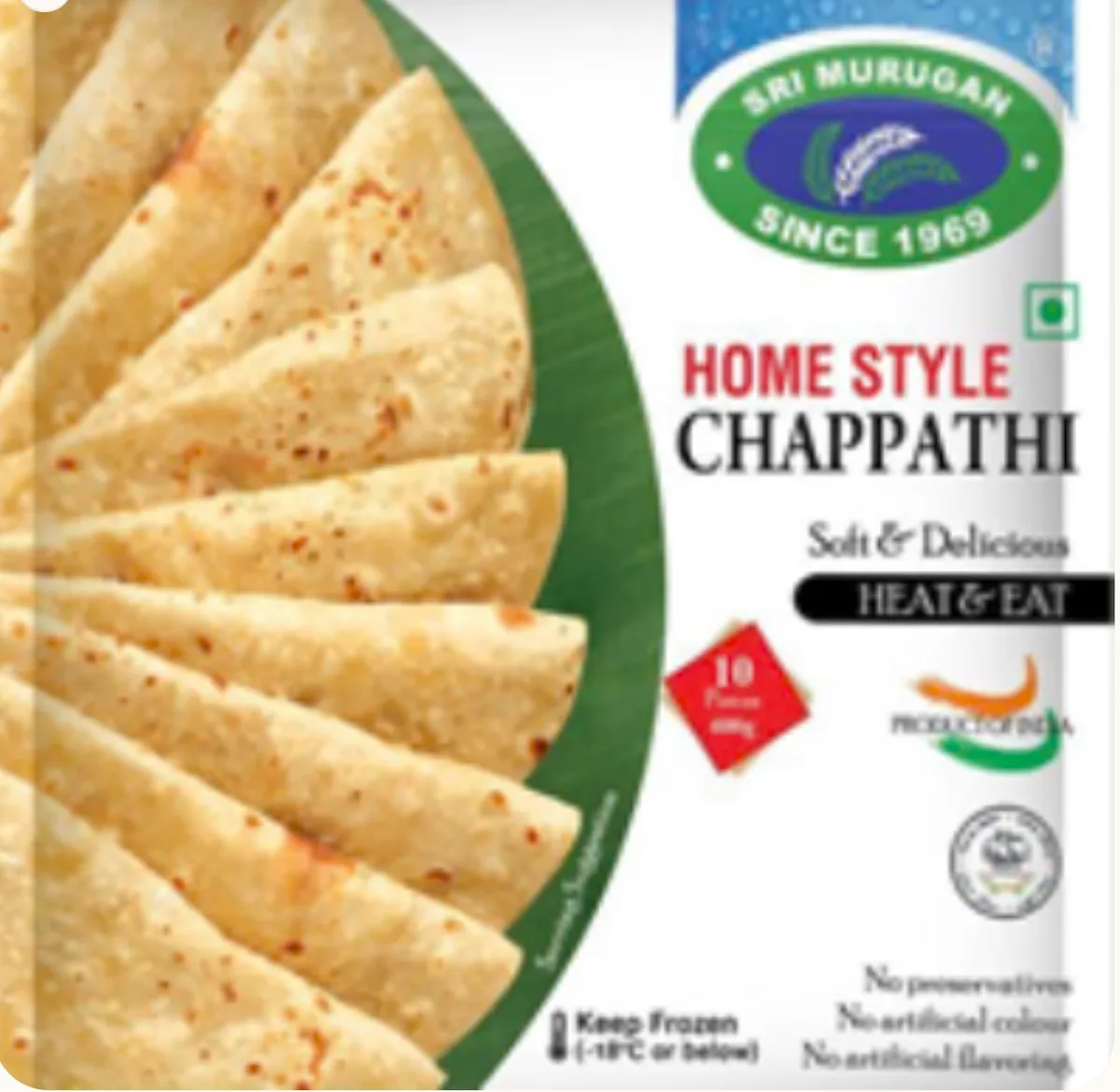 Sri murugan Home Style Chapathi 400g