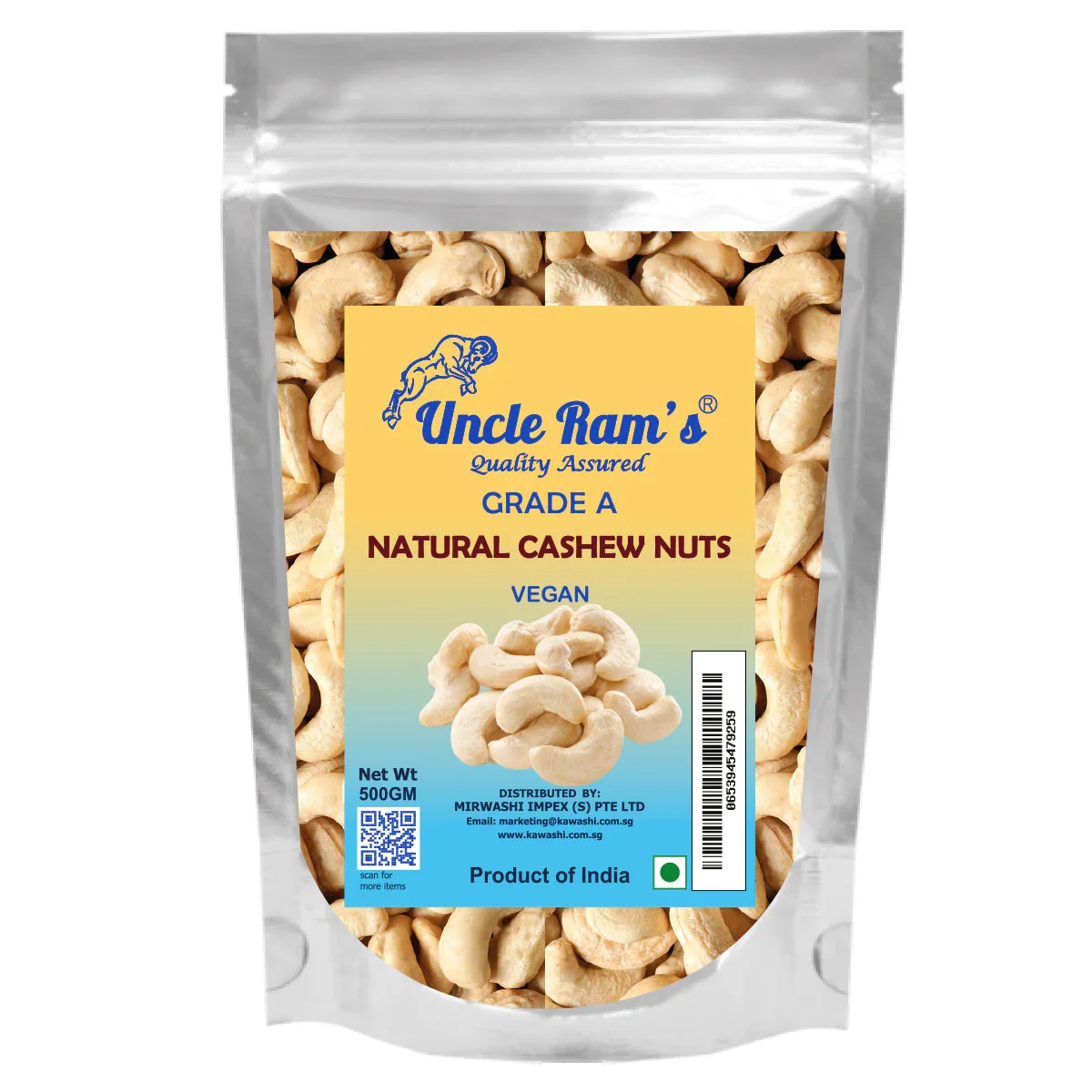 Uncle ram Cashew 500g